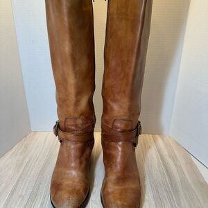 Brown Leather Riding Boots